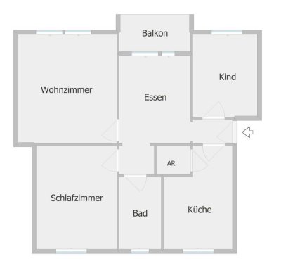 Tolle Familienwohnung im Erdgeschoss + Außenrollos, Balkon...