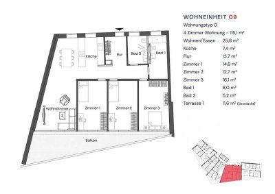 4 Zimmer Wohnung in ruhiger Lage mit Balkon und Blick ins grüne nähe Goerzallee