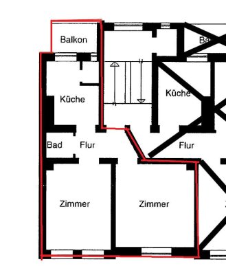 Helle 2-Zimmer-Wohnung mit Balkon zu vermieten