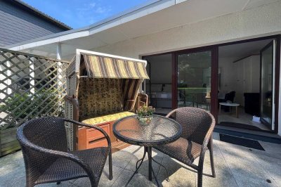 Büsum/ Warwerort: Einzigartiger Bungalow in ruhiger Lage mit Terrasse und Außenstellplatz (Whg.10)