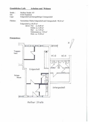 aus Verwertung: Loft in Radebeul mit Stellplatz, Bj 1996, top Rendite z.B. über airbnb,