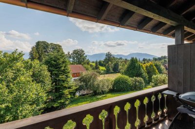 Ruhige und großzügige Wohnung mit Bergpanorama