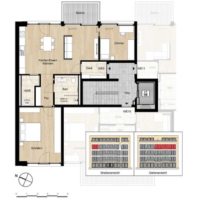 3-Zimmer-Neubauwohnung im 3. OG (WE 9)