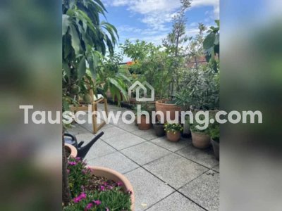 Tauschwohnung: Wohnung mit Dachterrasse und Stellplatz