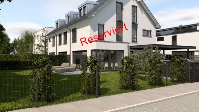 Reserviert: Modernes Architekten-Reiheneckhaus (SW) in Unterföhring