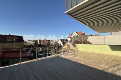 Große Terrasse mit Blick auf das Schloss Ratibor