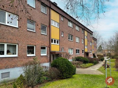 Im Hochparterre: Schön geschnittene 2-Zimmer Wohnung mit West-Loggia und Stellplatz