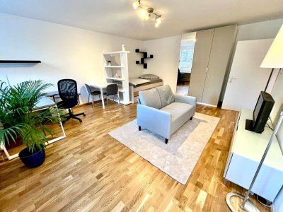 Attraktive 1-Zimmer-Wohnung in ruhiger Lage (All-Inclusive-Preis, Provisionsfrei, Erstbezug nach Sanierung)