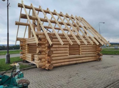 Einzigartiges Naturstammhaus aus Karpatenkiefer – Perfekt als Sauna, Jagdhütte oder Gästehaus