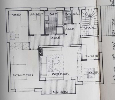 Schöne 4-Zimmer-Wohnung mit Balkon in Tegernbach