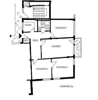 Helle 4,5-Zimmer-Wohnung mit kl. Balkon, Personenaufzug