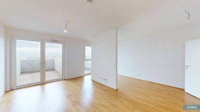 orea | Stilvolle 1-Zimmer Wohnung mit Balkon und und herrlichem Ausblick in der Seestadt | Smart besichtigen · Online anmieten