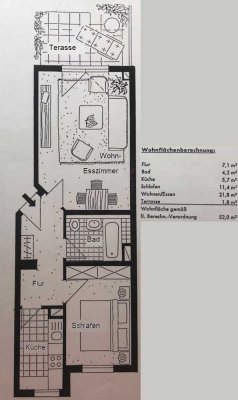 Tolle 2-Zimmer-Wohnung in Renningen, zentrale Lage und teilmöbliert