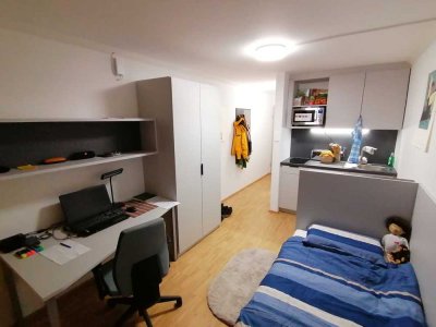 Untermiete 1-Zimmer-Wohnung in Würzburger Studentenheim