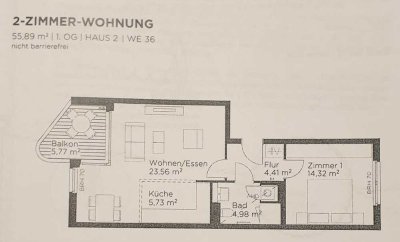 Stilvolle, gepflegte 2-Raum-Wohnung mit geh. Innenausstattung mit Balkon und EBK