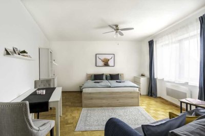 Stilvolle, klimatisierte und helle 1-Zimmer-Wohnung mit EBK im Zentrum von Wiesloch