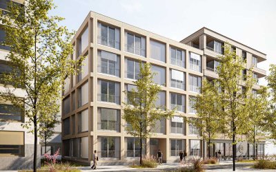 Neubau! Erstbezug! Stilvolle 3-Zi.-Whg. (K9-14) mit Loggia im beliebten Wohngebiet "Neckarbogen"