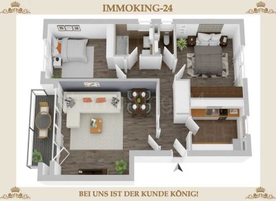 ERDGESCHOSSWOHNUNG IN GUTER LAGE! INKL. SONNENBALKON ++