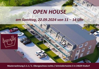 BV ADH 3ter BA: Dachgeschosswohnung mit 11 m² SW-Balkon und 87 m² Wohnfläche - neuer Grundriss!