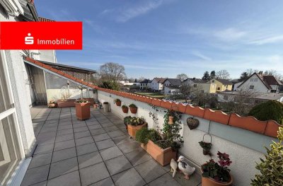 Helle und ruhig gelegene 3-Zimmer-Wohnung mit Terrasse & Balkon