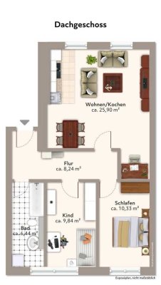 Vermietete 3-Zimmer Wohnung in direkter Nachbarschaft zum Zwenkauer See