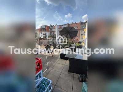 Tauschwohnung: Tausche 26qm Wohnung direkt am Hafen mit großer Terrasse