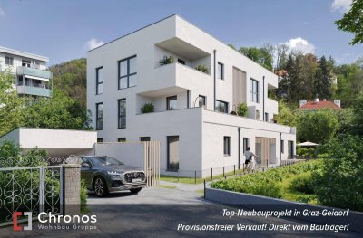 VERKAUFSSTART! Kleine "Penthousewohnung" Neubauprojekt im Villenviertel in Geidorf!