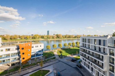 Penthouse 3-Zimmer Neubauwohnung mit Blick auf den Rhein