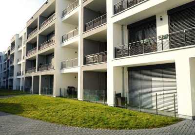 Schicke moderne 1 -Zimmer Wohnung mit kleinem Vorgarten