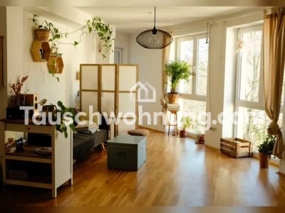 Tauschwohnung: Sonnige 90m² (3 Zimmer + Balkon) gegen 2 Zimmer mit Balkon