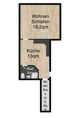 Neuwertige Apartment mit Einbau Küche