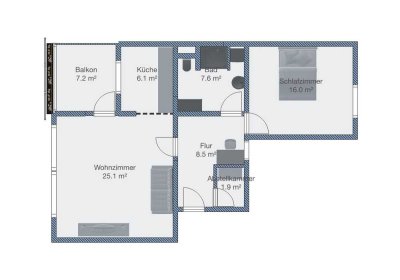 sanierte 2 Zimmer Wohnung in Ulm-Wiblingen