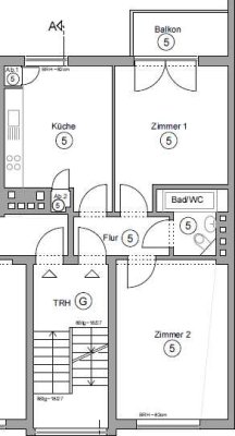 Geschmackvolle 2-Zimmer-Wohnung mit Balkon in Saarbrücken, direkt am Staden