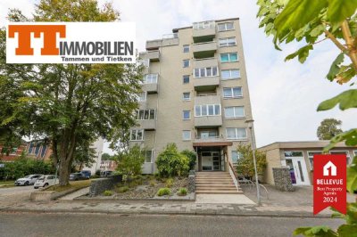 TT bietet an: Wunderschöne 3-Zimmer-Wohnung im 5. Obergeschoss mit großem Südbalkon und fantas