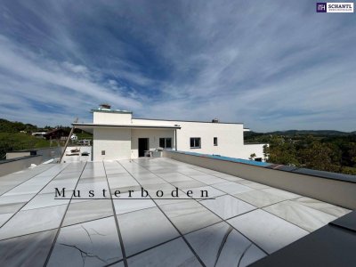 Ein wahres LUXUS-PENTHOUSE mit 360 Grad Fernblick in die Weinberge - mit gigantisch großer Außenfläche - westlich von Graz