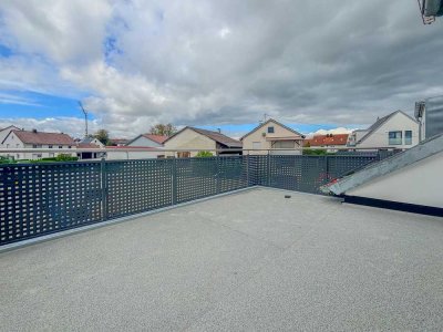 NEUBAU - Moderne 2 ZKB Dachgeschosswohnung mit Dachterrasse in Aichach zu vermieten!