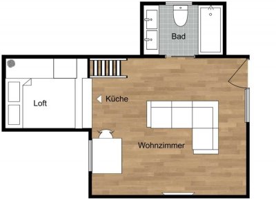 Exklusive, modernisierte 2-Raum-Wohnung mit Balkon und EBK in Neuss