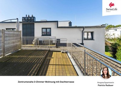 Erstklassige Lage mit durchdachter Raumaufteilung, Dachterrasse und PKW-Stellplatz