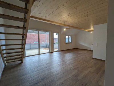 3-Zimmer Maisonettewohnung mit Balkon, EBK und Galerie bei Tettnang