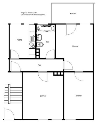 Sanierte 3 Zimmerwohnung mit Balkon