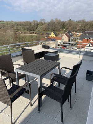 3-Zimmer Penthouse mit Aussicht über Weissach