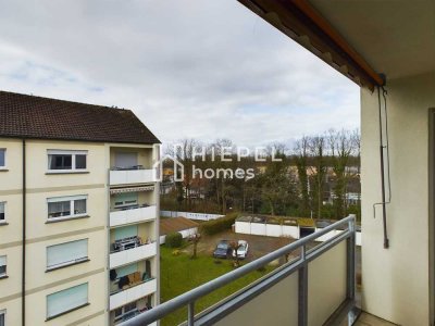 Gepflegte, leerstehende 3-Zimmer-Wohnung mit Balkon & TG-Stellplatz