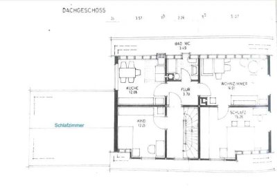 attraktive 4-Zimmer-DG-Wohnung mit Balkon in Lahr Sulz