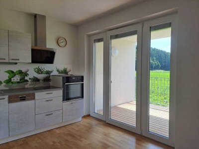 SONNE-RUHE-GRÜNBLICK 2 ZI mit Loggia,Garten,Carport