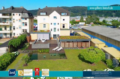 Trier: Exklusives Mehrfamilienhaus in Nähe zu Luxemburg mit neun Wohneinheiten, Moselblick und Pool