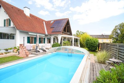 Nähe Ilz: Schönes, großzügiges Wohnhaus mit Swimmingpool in ruhiger, sonniger Lage