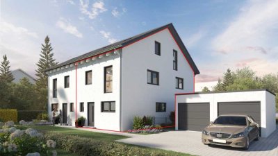 Neubau-DHH mit Garage und Stellplatz in ruhiger Lage!!!