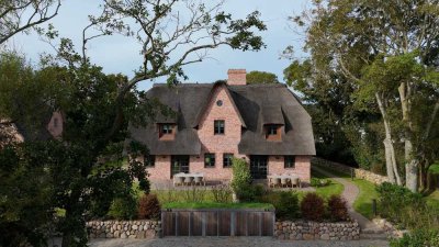 Exklusives Wohnen auf Sylt! Luxuriöse Doppelhaushälfte in Archsum zur Miete