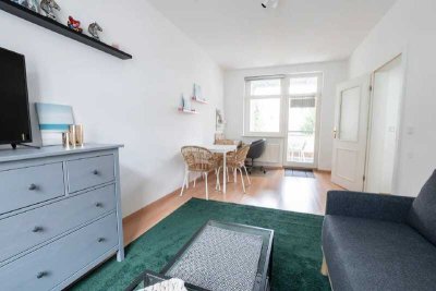 Zweiraumwohnung mit großer Terrasse im Zentrum