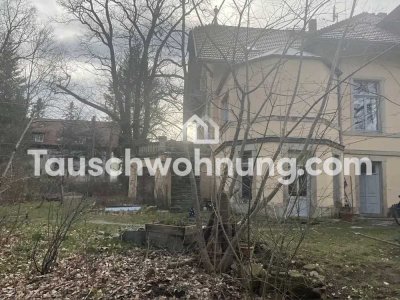 Tauschwohnung: Schöne Wohnung in Klotzsche mit Garten und Wald vor der Tür